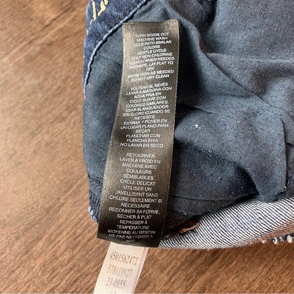 White House Black Market Feel Beautiful Size 10 Skinny Jeans Tan trim on Pockets - Picture 8 of 12